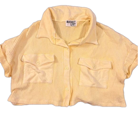 BUCKET LIST oversized crop top - Picture 1 of 4